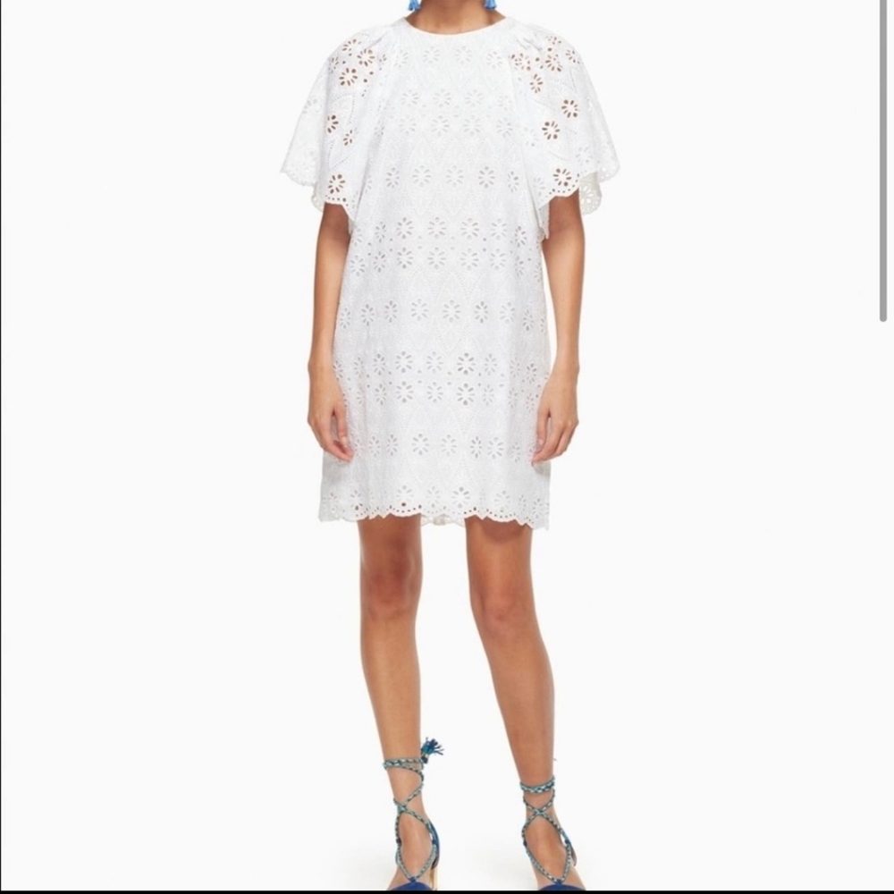 Kate Spade Dress Whit Eyelet